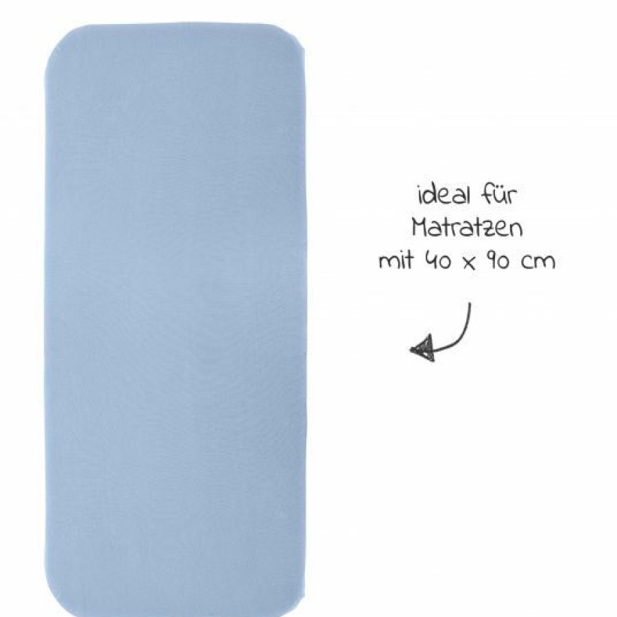 * Laloona Spannbetttuch Fur Kleine Matratzen 40 X 90 Cm Hellblau