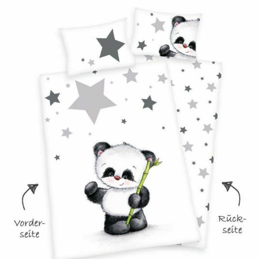 * Baby Best Wende-Bettwasche 100 X 135 Cm Kleiner Panda