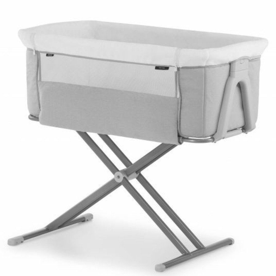 * Hauck Baby Beistellbett Face To Me 2 (Auch Fur Boxspringbetten Geeignet) Melange Grey