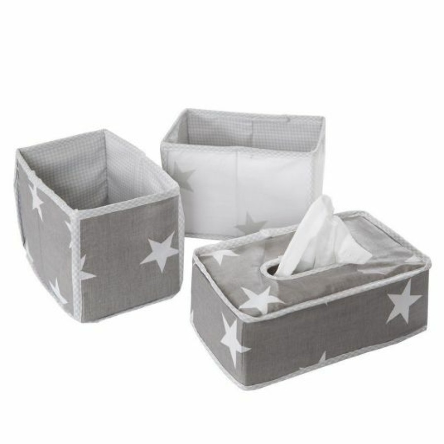 * Roba Organizer 3Er Set Little Stars Grau Weis