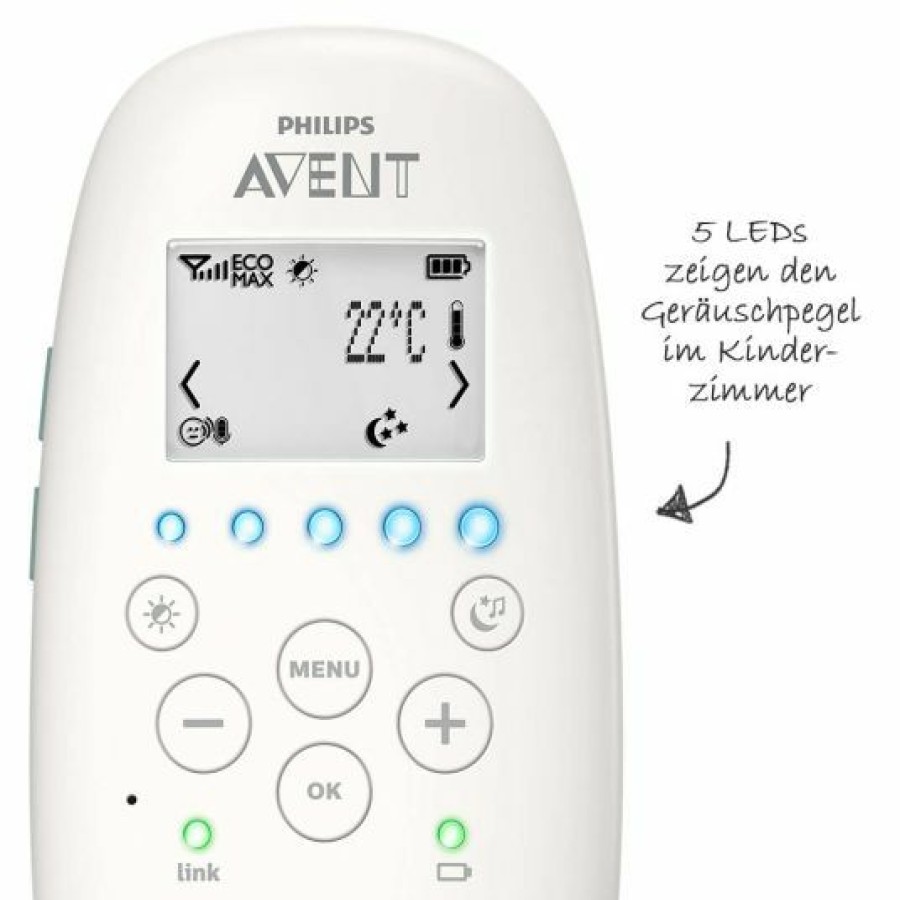 * Philips Avent Babyphone Dect Mit Smart Eco Mode & Projektor Scd731/26