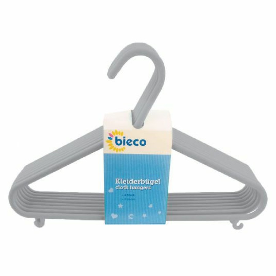 * Bieco Kleiderbugel 8Er Pack Grau