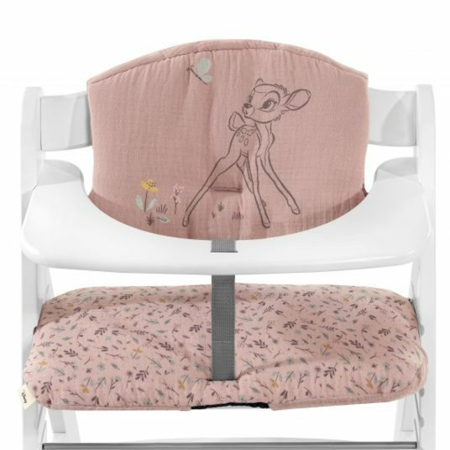 * Hauck Sitzkissen / Hochstuhlauflage Fur Alpha Hochstuhl Highchair Pad Select Disney Bambi Rose