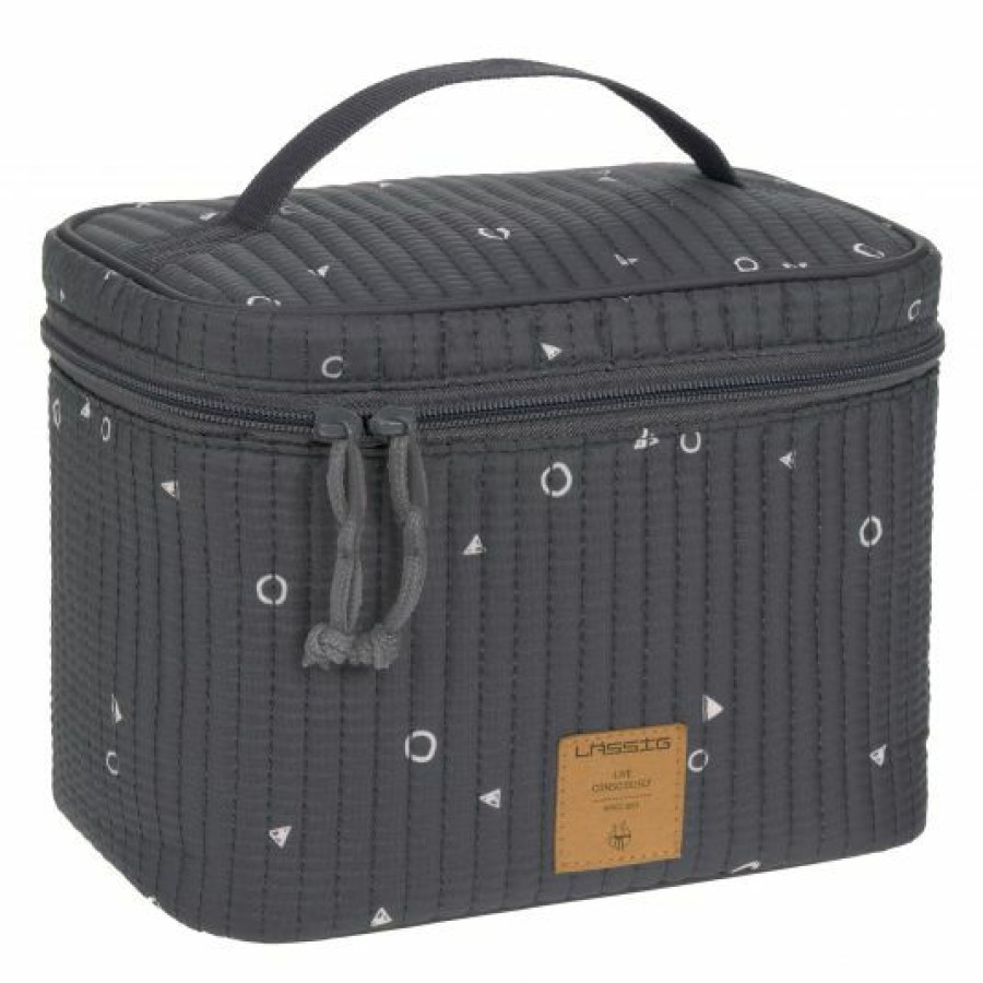 * Lassig Wickeltisch Organizer / Utensilo Nursey Caddy To Go Universe Anthracite