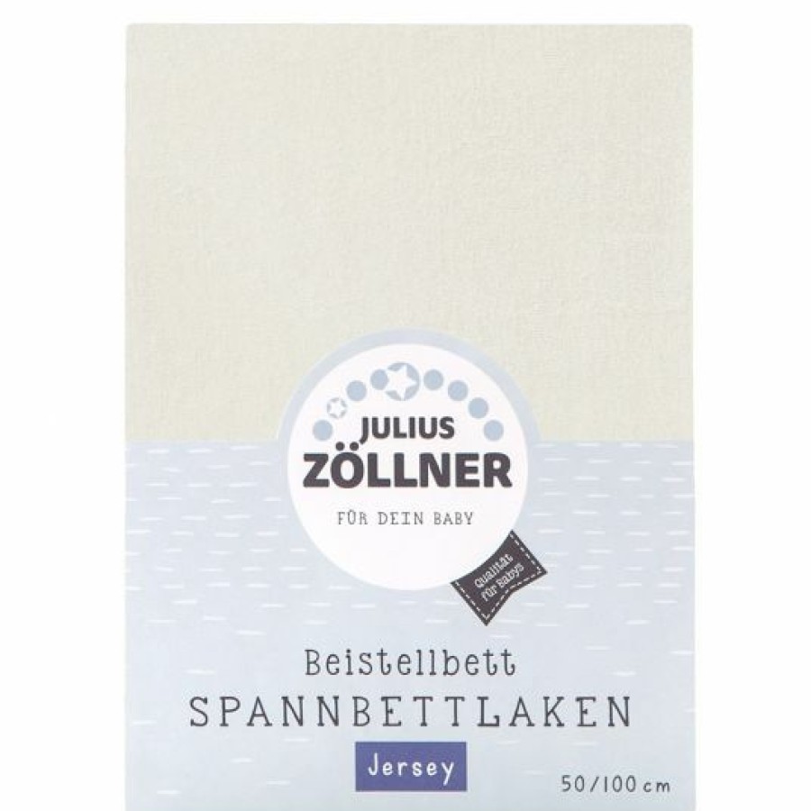 * Julius Zollner Spannbetttuch Fur Beistellbett 50 X 100 Cm Ecru