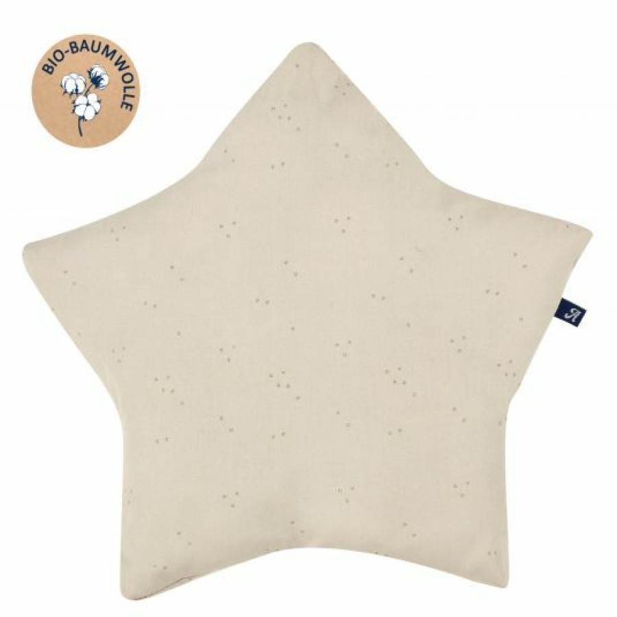 * Alvi Kuschelkissen Stern Organic Cotton Volant