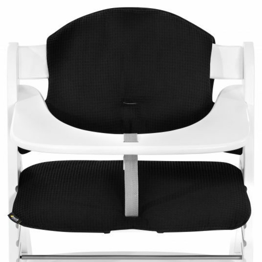 * Hauck Sitzkissen / Hochstuhlauflage Fur Alpha Hochstuhl Highchair Pad Select Waffle Pique Black