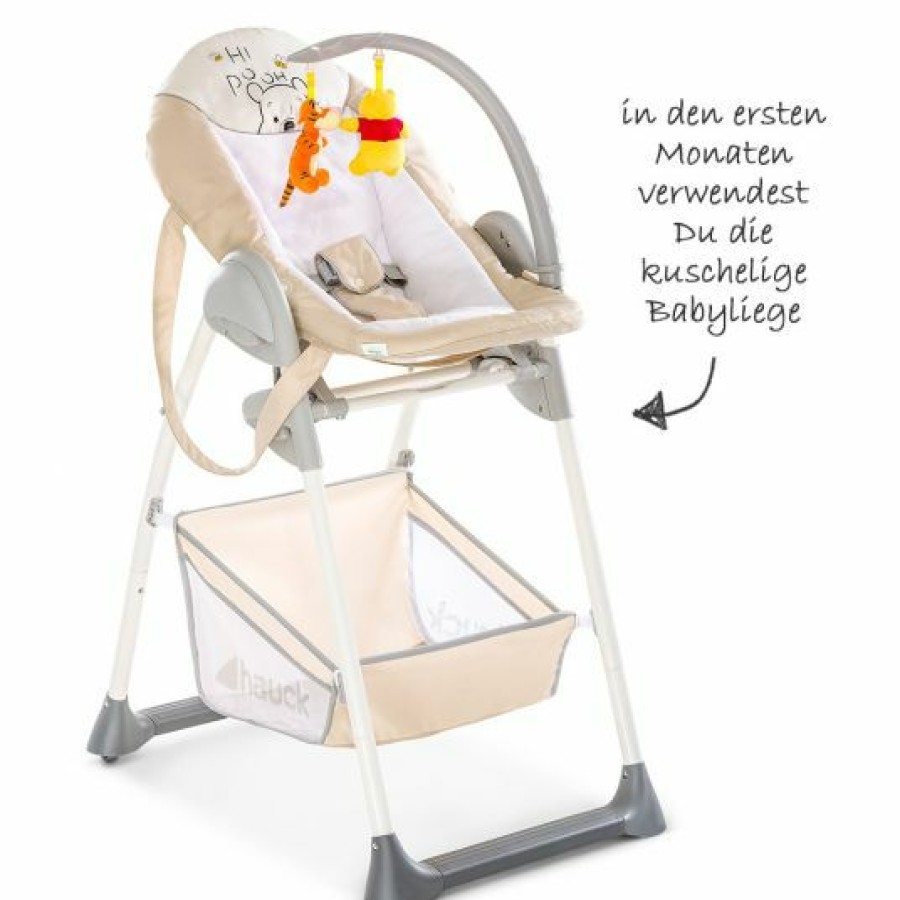 * Hauck Hochstuhl & Babyliege Ab Geburt Sit'N Relax Newborn Set Pooh Cuddles