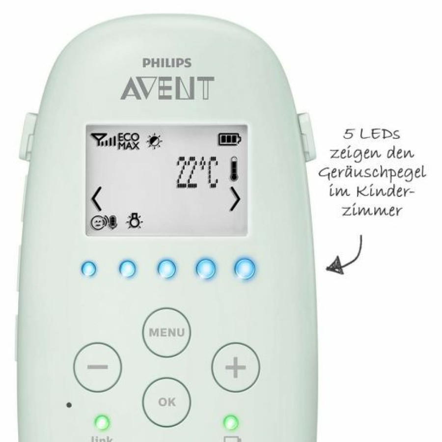 * Philips Avent Babyphone Dect Mit Smart Eco Mode Scd721/26