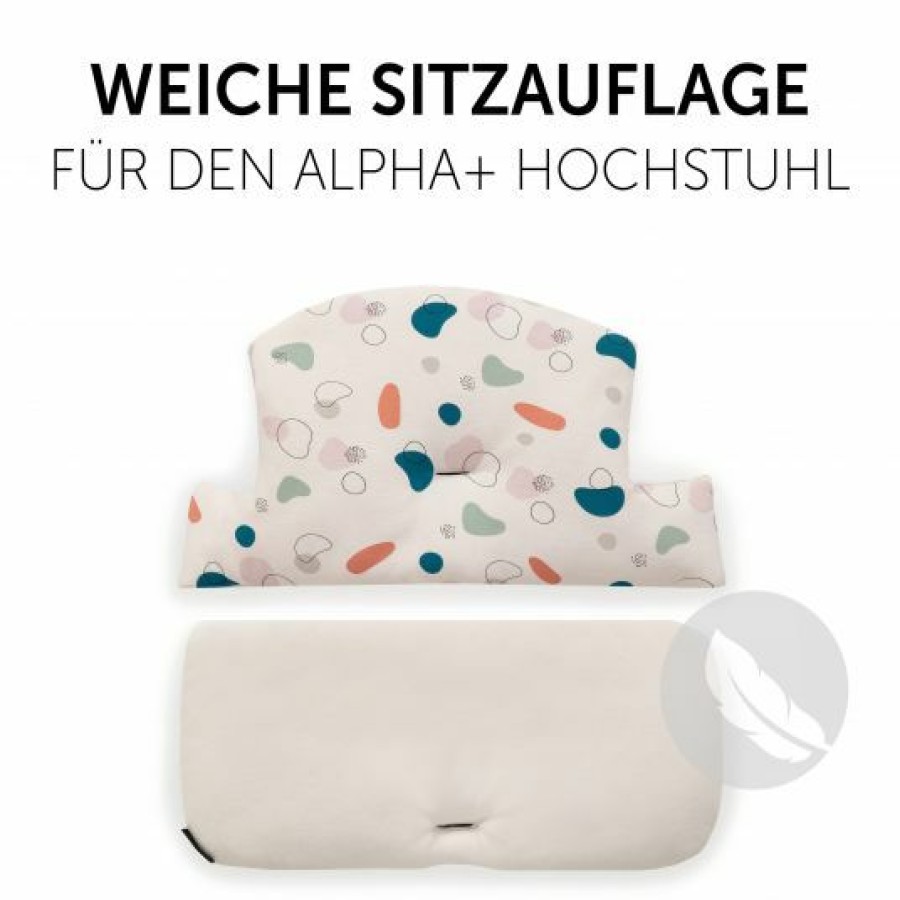 * Hauck Sitzkissen / Hochstuhlauflage Fur Alpha Hochstuhl Highchair Pad Select Jersey Organic