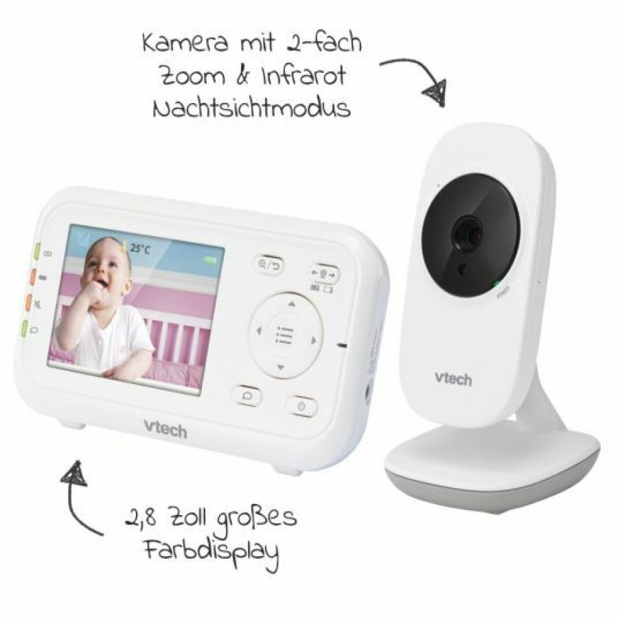 * Vtech Video-Babyphone Babymonitor Vm3255 2,8 Zoll