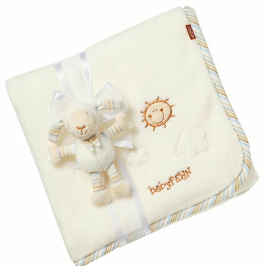 * Baby Fehn 2-Tlg. Set Kuscheldecke Baby Love + Greifling Schaf 75 X 100 Cm