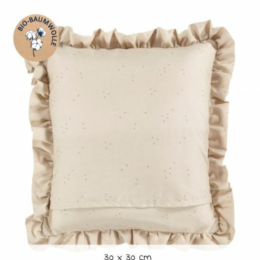 * Alvi Kuschelkissen Organic Cotton 30 X 30 Cm Volant