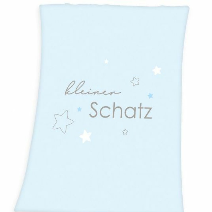 * Baby Best Kuscheldecke 75 X 100 Cm Kleiner Schatz Blau