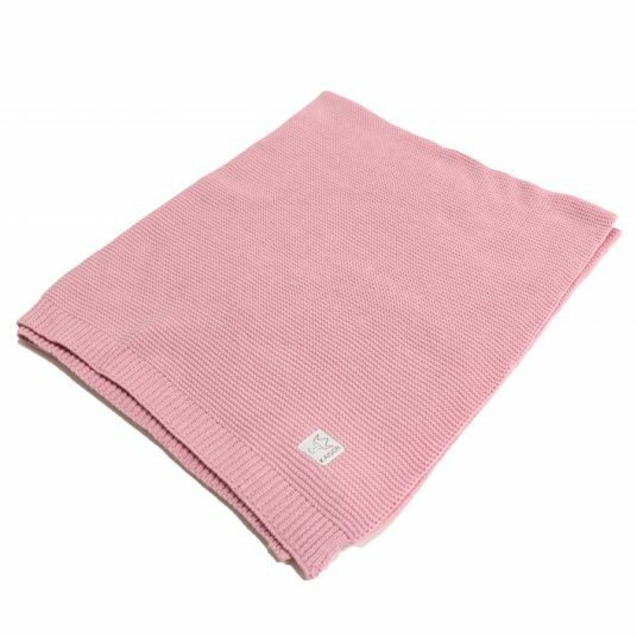 * Kaiser Babydecke Knitt Blanket In Strickoptik 75 X 100 Cm Birdal Rose Kollektion 2022