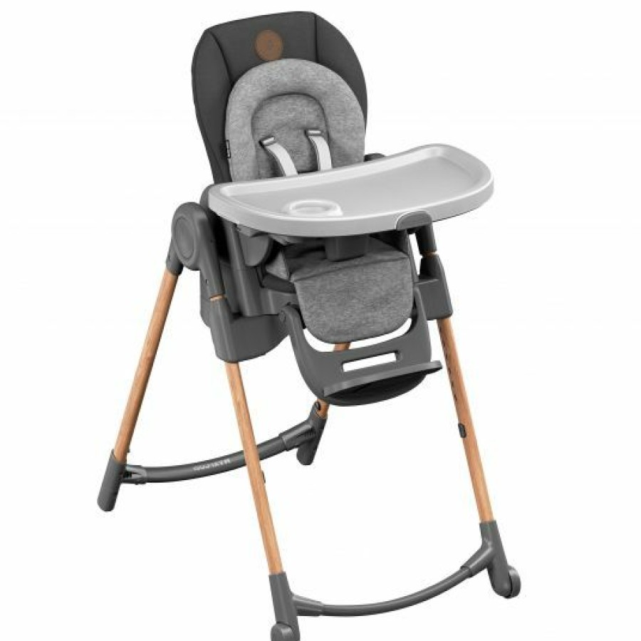 * Maxi-Cosi 6In1 Hochstuhl Minla Mitwachsend Ab Geburt-6 Jahre Hochstuhl, Babyliege Mit Liegefunktion & Tablett Essential Graphite Kollektion 2022