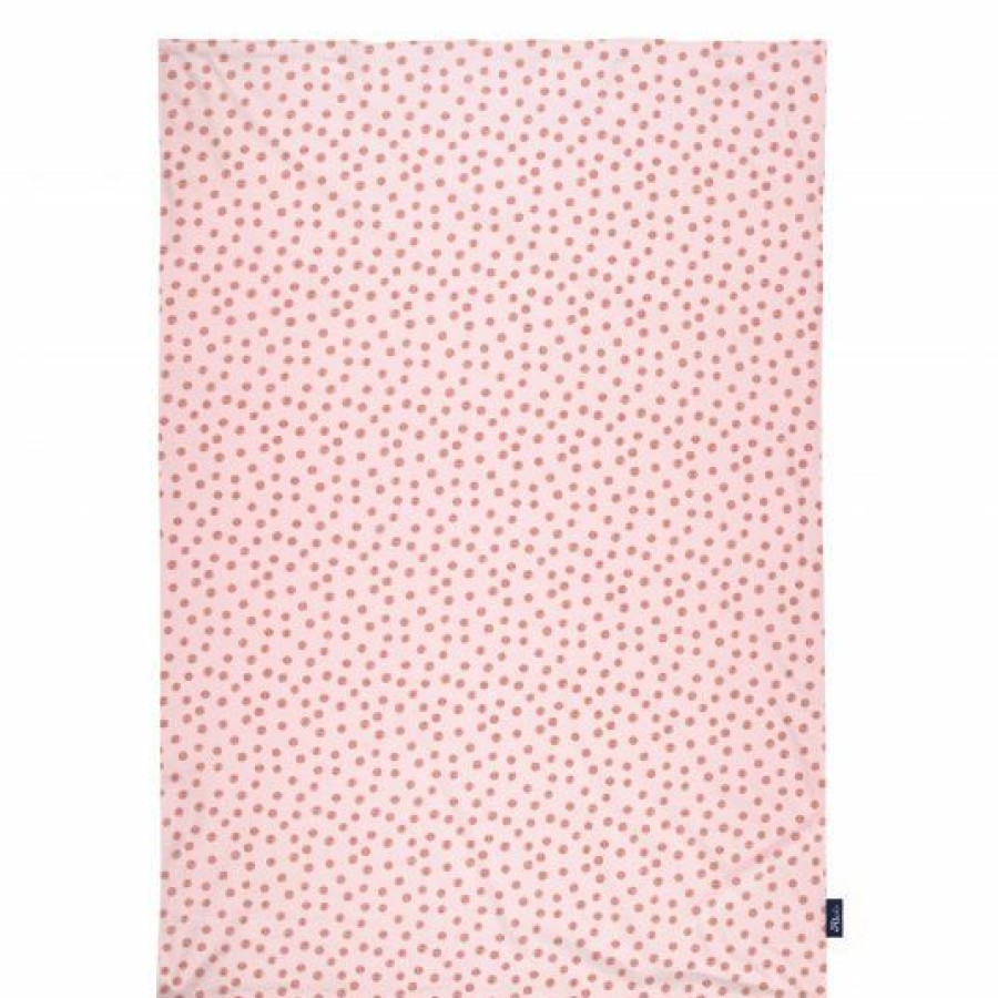 * Alvi Babydecke Jersey Organic Cotton 75 X 100 Cm Curly Dots