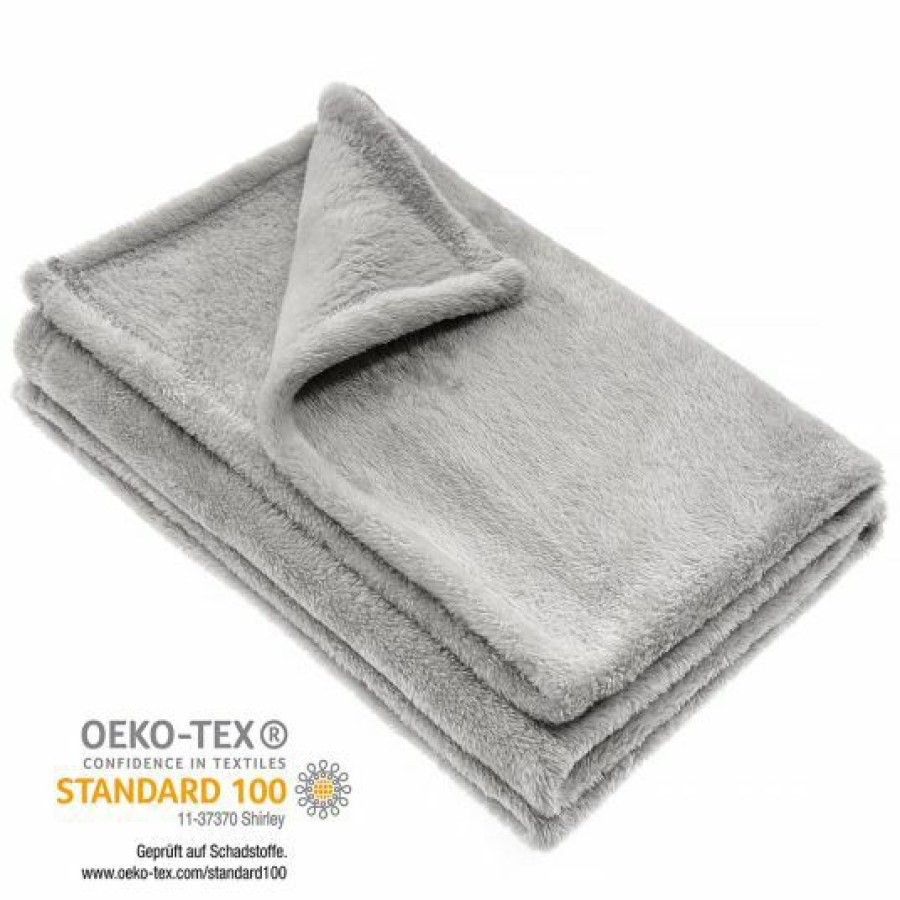 * Jacky Kuscheldecke Microfleece 75 X 100 Cm Grau