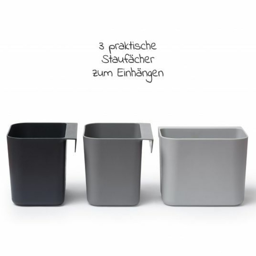 * Leander Organisationselemente 3 Er Pack Mit 1 Langen Schiene Dusty Grey Kollektion 2022