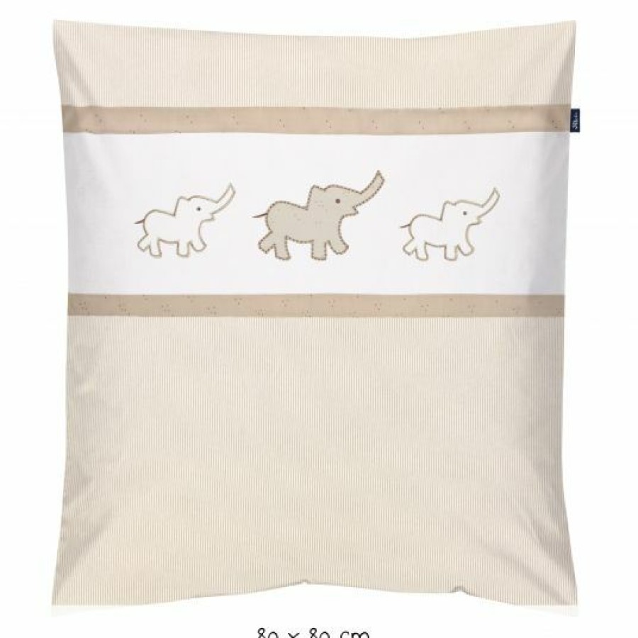 * Alvi Bettwasche Organic Cotton 80 X 80 Cm Olifant