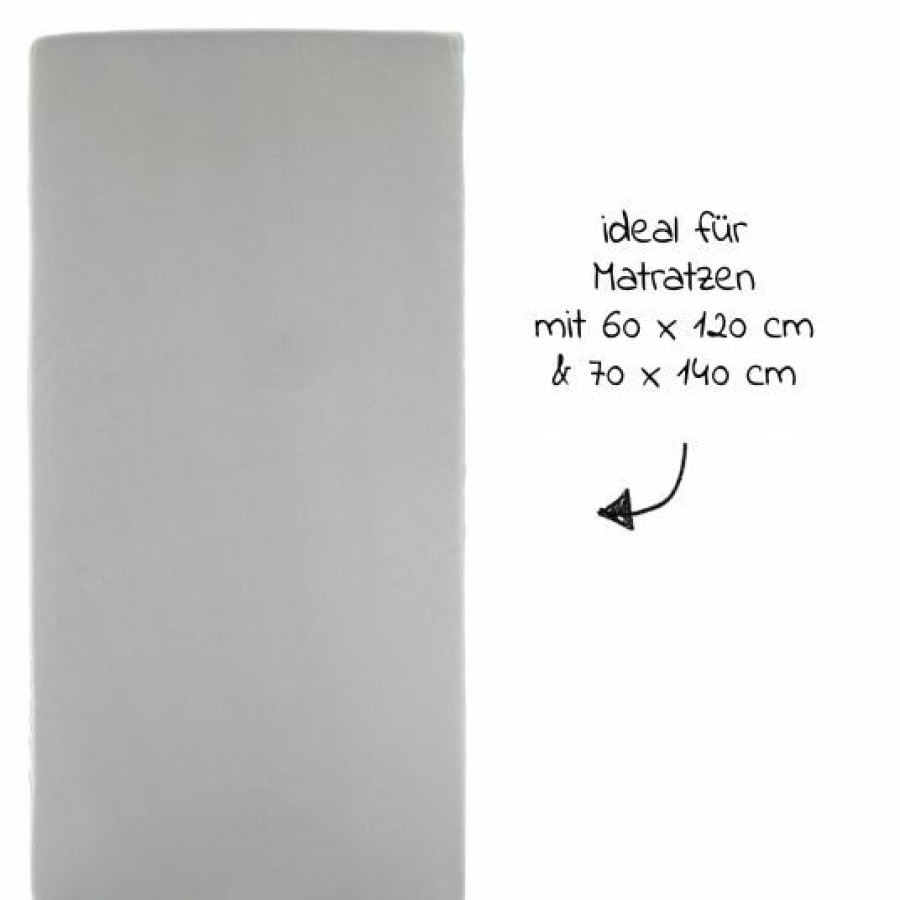 * Laloona Spannbettlaken 2Er Pack Fur Matratzengrose 60 120 Cm Und 70 140 Cm Grau