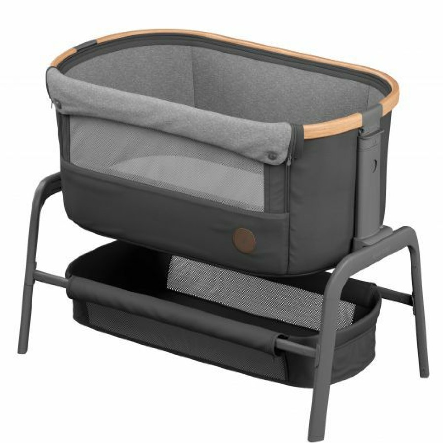 * Maxi-Cosi Beistellbett Iora Klappbar, Inkl. Matratze & Reisetasche Essential Graphite Kollektion 2022