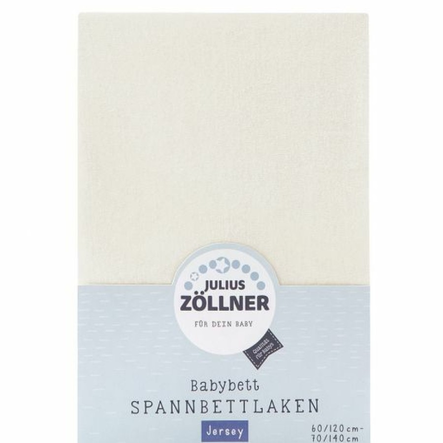 * Julius Zollner Spannbetttuch Fur Kinderbett 60 X 120 / 70 X 140 Cm Ecru