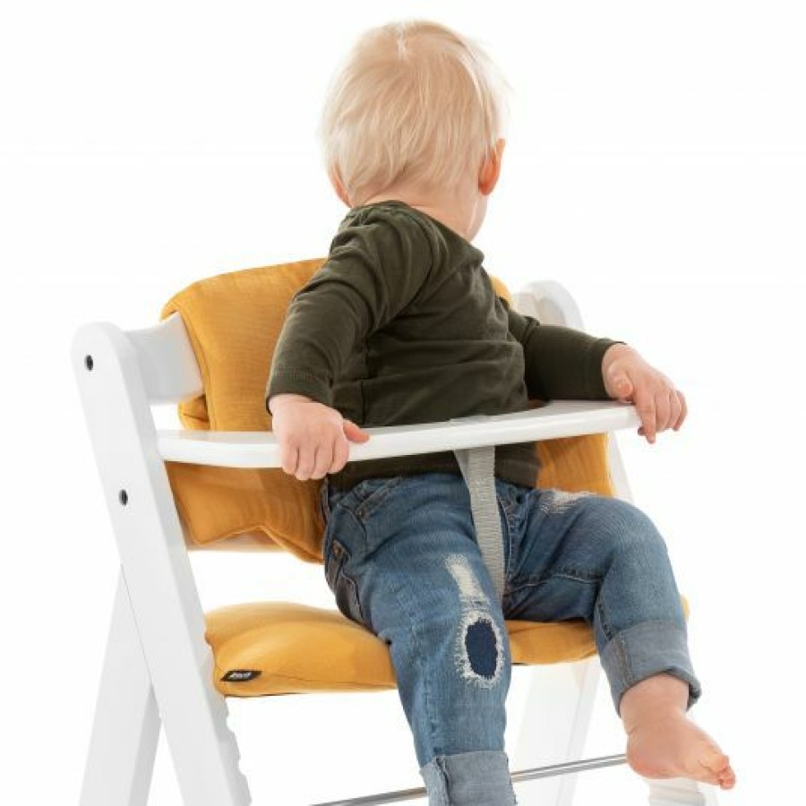 * Hauck Sitzkissen / Hochstuhlauflage Fur Alpha Hochstuhl Highchair Pad Select Muslin Honey