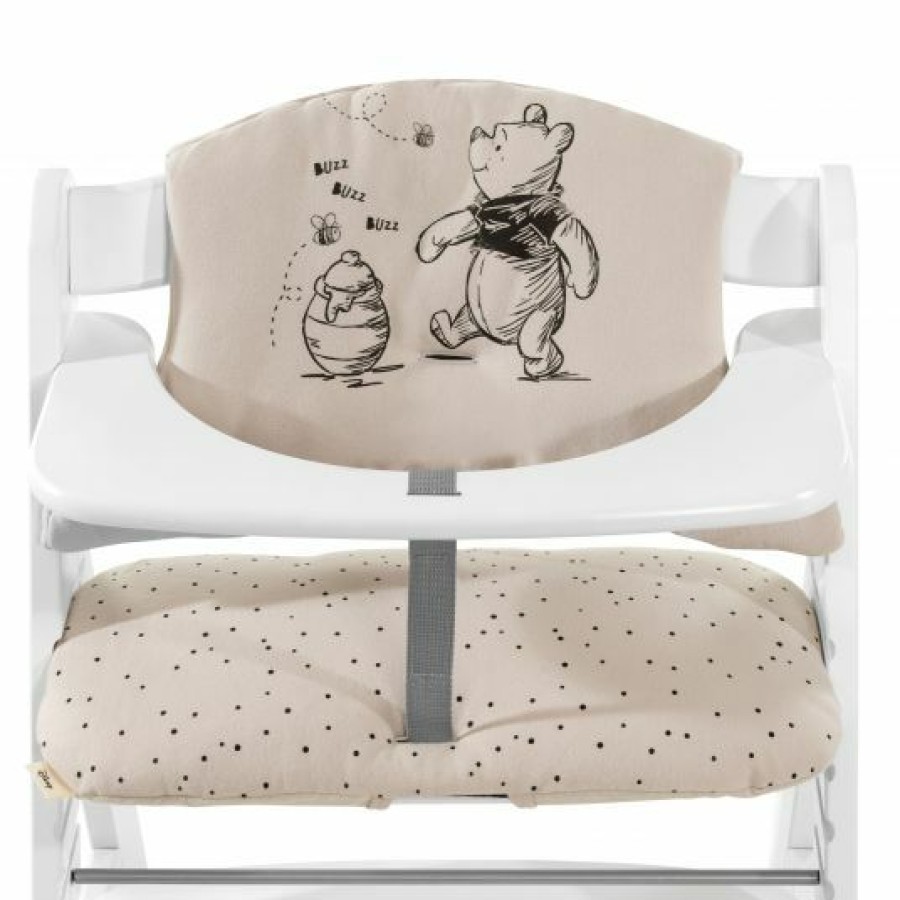 * Hauck Sitzkissen / Hochstuhlauflage Fur Alpha Hochstuhl Highchair Pad Select Disney Winnie The Pooh Beige