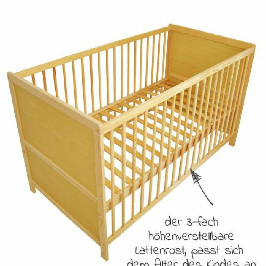 * Jonka Babybett Und Kinderbett Leni 70 X 140 Cm Natur