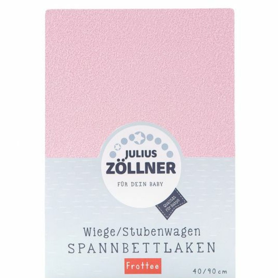 * Julius Zollner Spannbetttuch Frottee Fur Kleine Matratzen 40 X 90 Cm Rosa