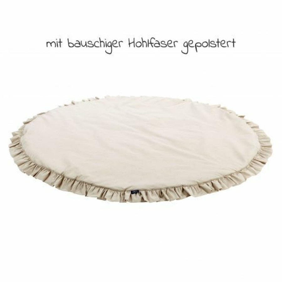 * Alvi Krabbeldecke Rund Organic Cotton 100 Cm Volant