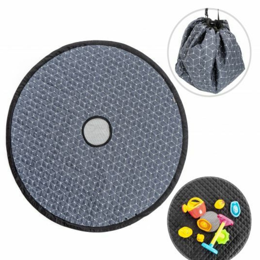 * Zamboo Spielplatzdecke 2In1 Tasche Und Unterlage Grau Weis