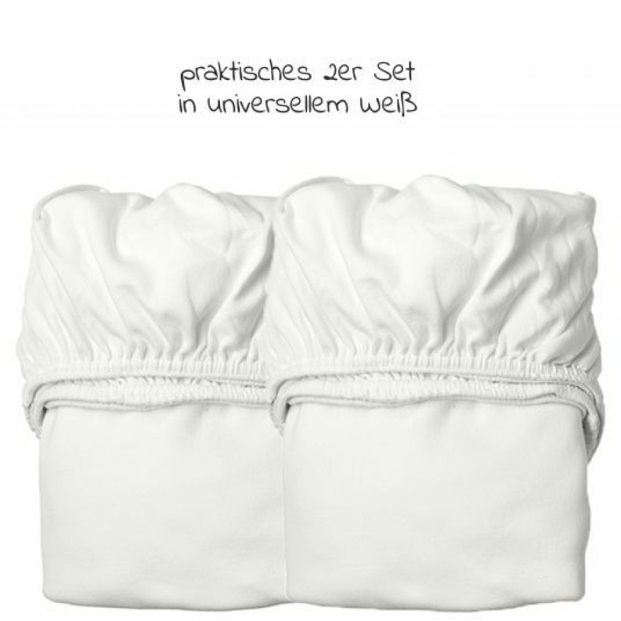 * Leander Spannbetttuch 2Er Pack Aus Bio-Baumwolle Fur Wiege Classic 40 X 80 Cm Snow Kollektion 2022