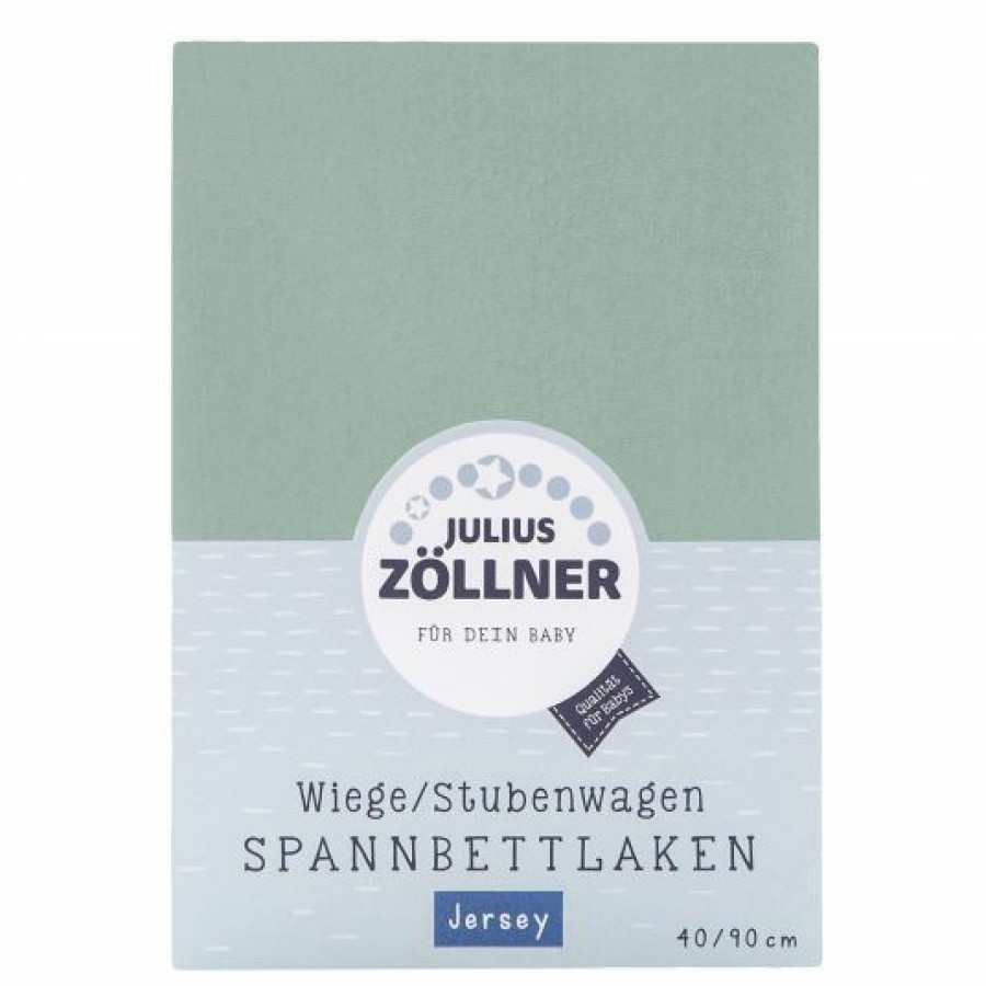 * Julius Zollner Spannbetttuch Fur Kleine Matratzen 40 X 90 Cm Salbei