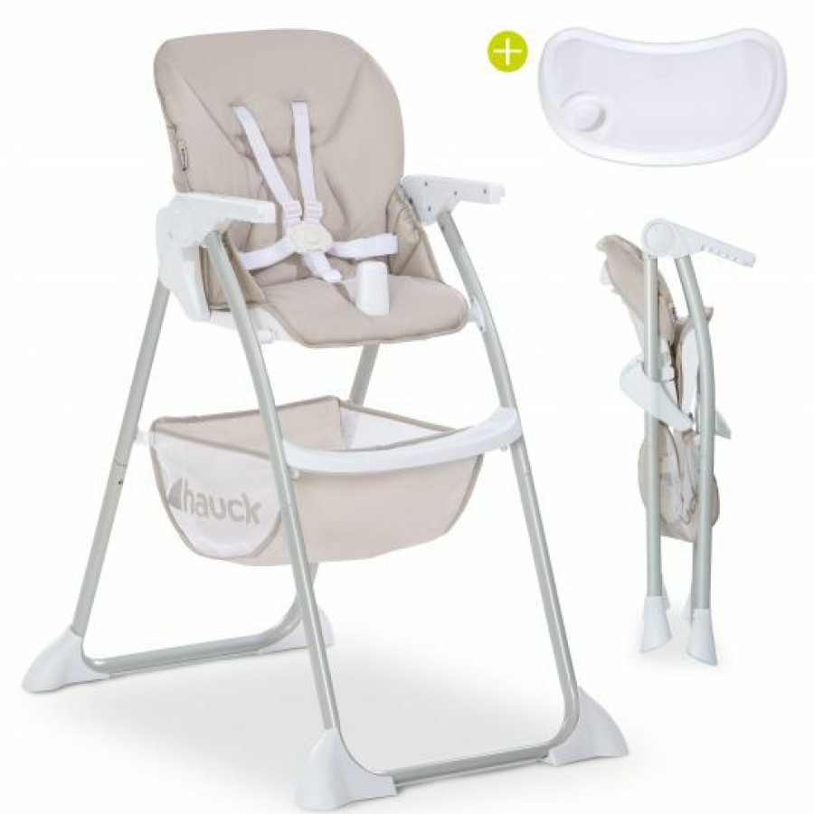 * Hauck Hochstuhl Sit N Fold (Mit Essbrett, Klappbar) Beige Kollektion 2022