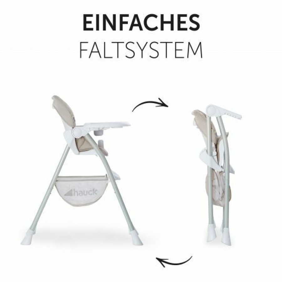 * Hauck Hochstuhl Sit N Fold (Mit Essbrett, Klappbar) Beige Kollektion 2022