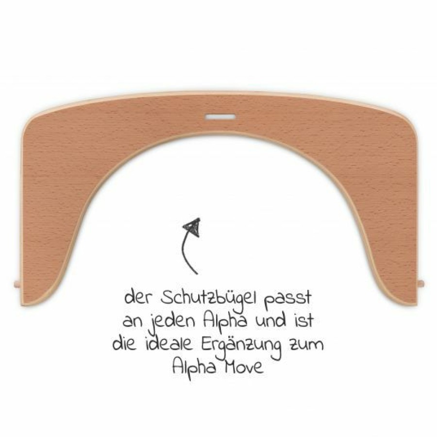 * Hauck Schutzbugel Aus Holz Fur Alpha Plus Move Hochstuhl Natur