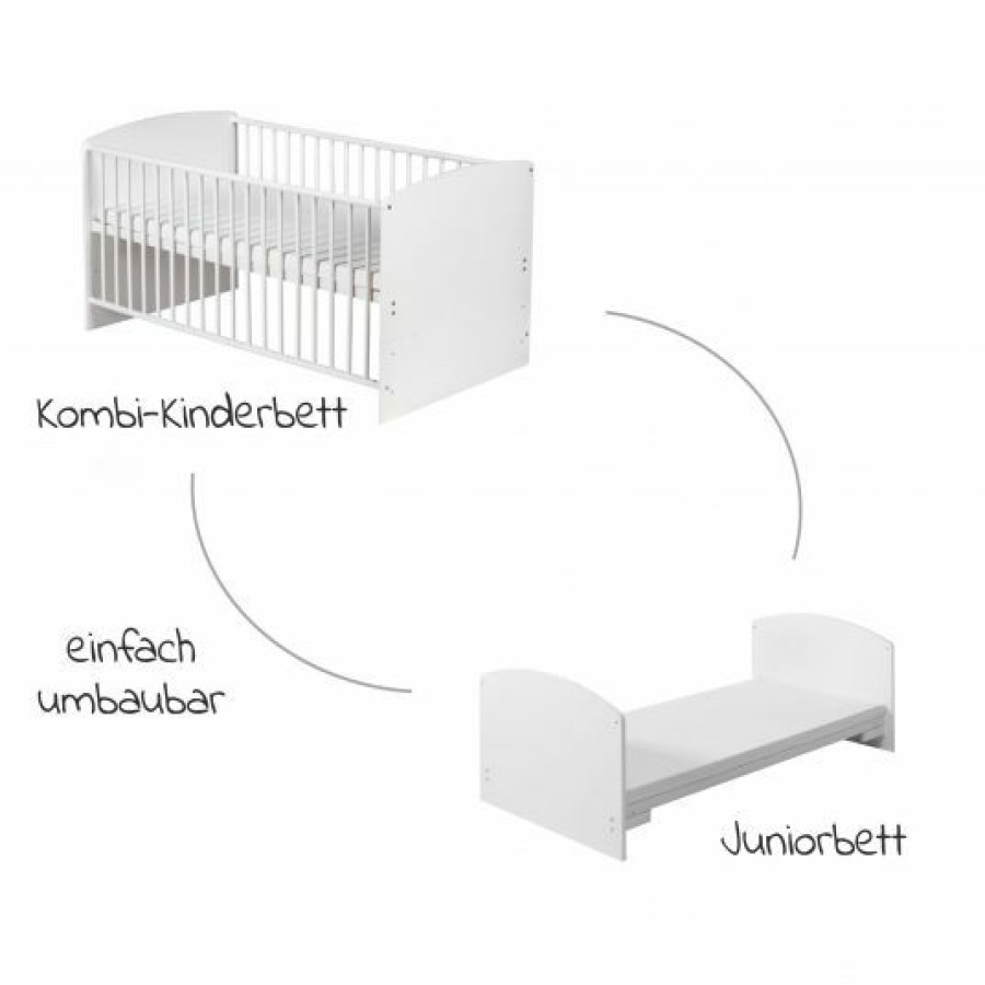 * Schardt Babybett-Komplett-Set Classic-Line Inkl. Bettwasche, Himmel, Nestchen & Matratze Weis 70 X 140 Cm Jungle Kollektion 2022