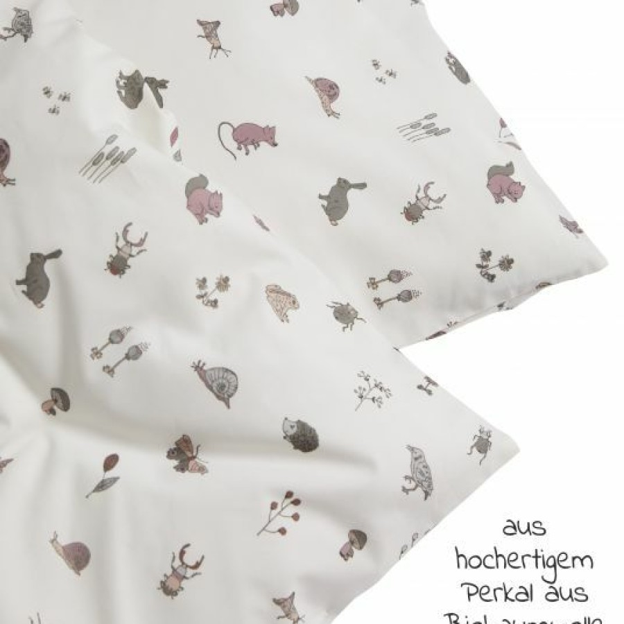 * Leander Bettwasche Aus Bio-Baumwolle 100 X 135 Cm / 40 X 60 Cm Dusty Rose Kollektion 2022