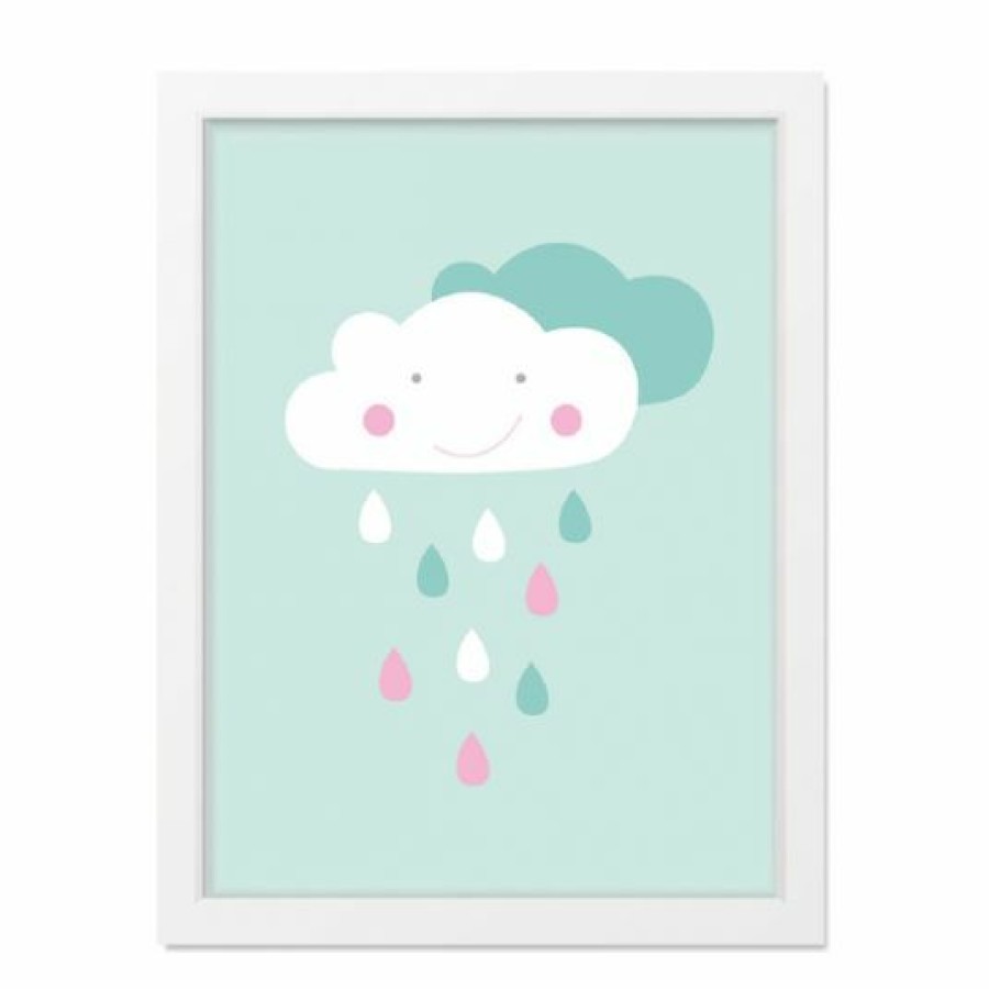 * Mintkind Poster Wolkenliebe Mint A4