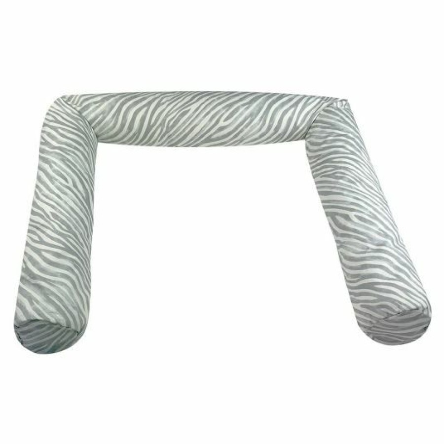 * Joyfill Nestchenschlange Mikroperlen 180 Cm Zebra Grau Weis