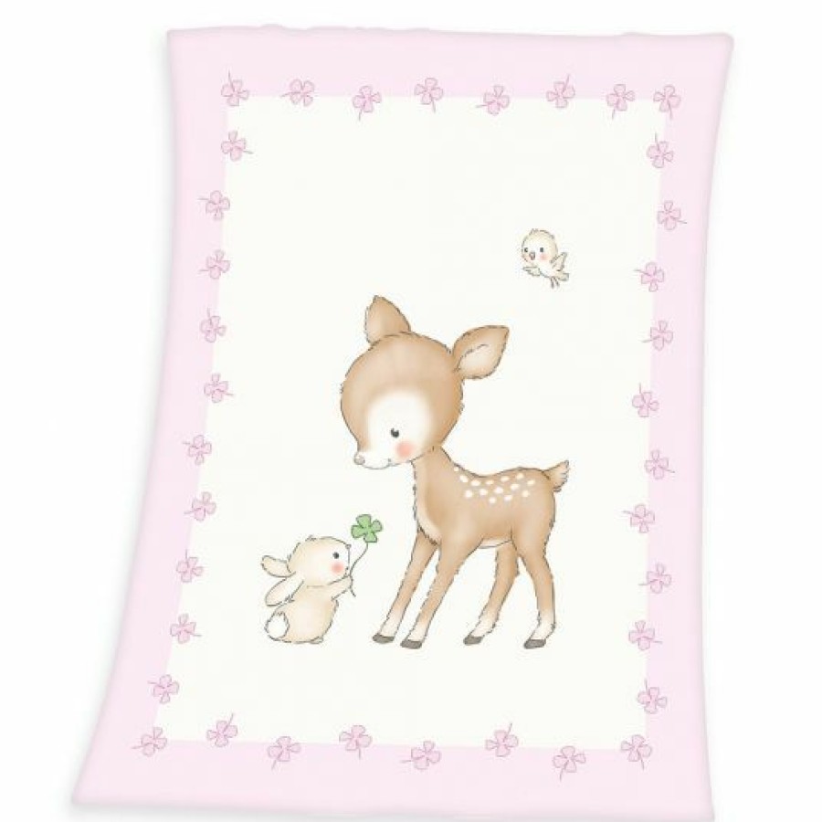 * Baby Best Kuscheldecke 75 X 100 Cm Rehkitz & Haschen