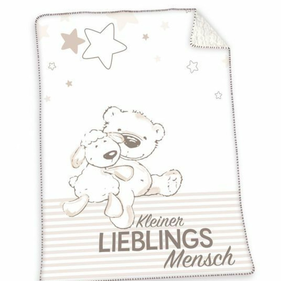 * Baby Best Kuscheldecke Mit Flauschseite 75 X 100 Cm Kleiner Lieblingsmensch