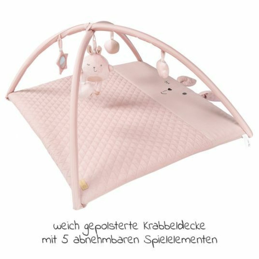 * Roba Krabbeldecke / Wickelauflage Mit Spielbogen 75 X 85 Cm Roba Style Lily Rosa Mauve