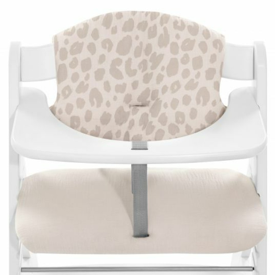 * Hauck Sitzkissen / Hochstuhlauflage Fur Alpha Hochstuhl Highchair Pad Select Muslin Leo Natural