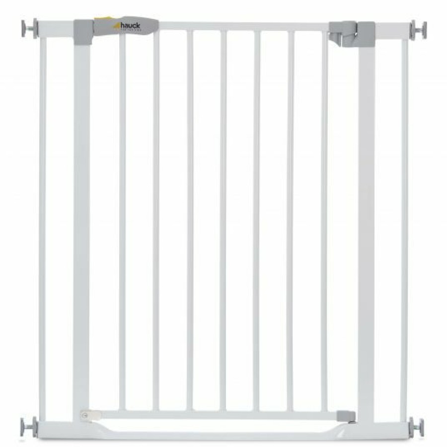 * Hauck Turschutzgitter Clear Step Gate (75-80 Cm) Ohne Bohren Und Niedriger Turschwelle White