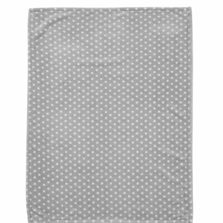 * Alvi Babydecke Mikrofaser 75 X 100 Cm Stars Silber