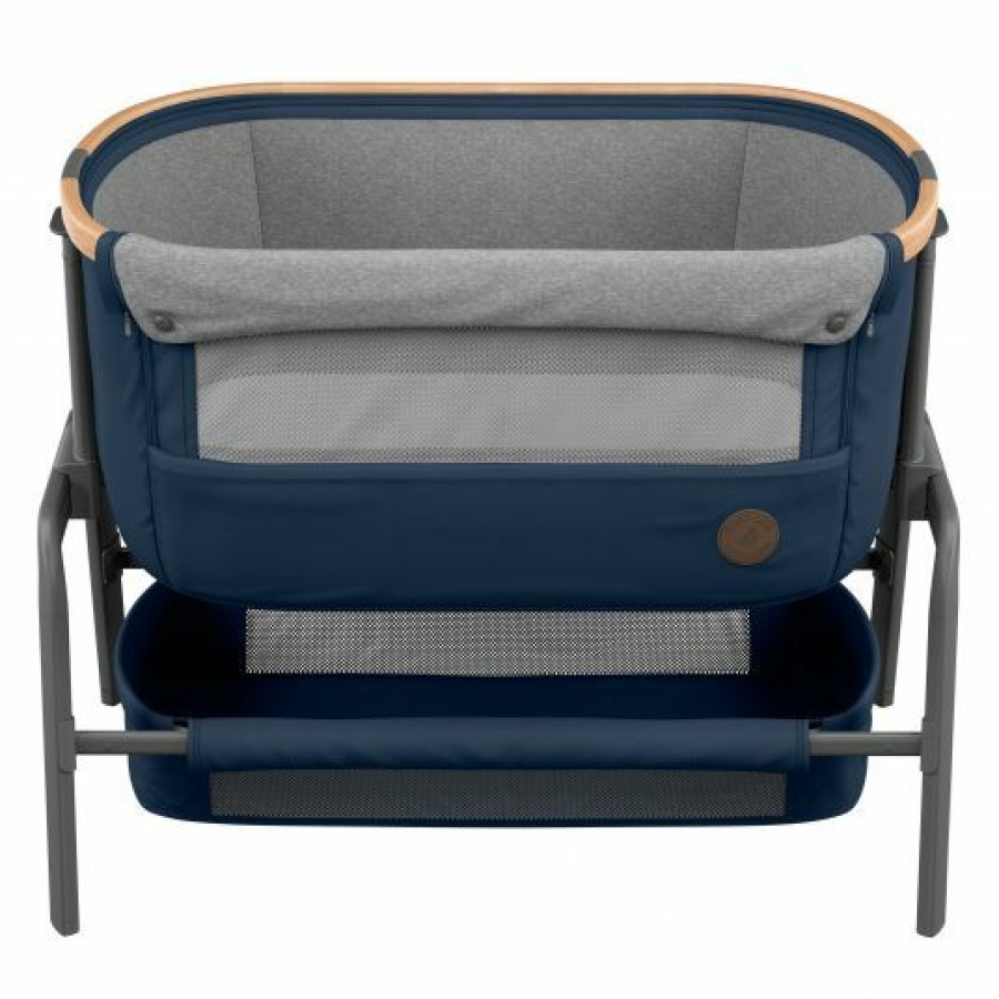 * Maxi-Cosi Beistellbett Iora Klappbar, Inkl. Matratze & Reisetasche Essential Blue Kollektion 2022