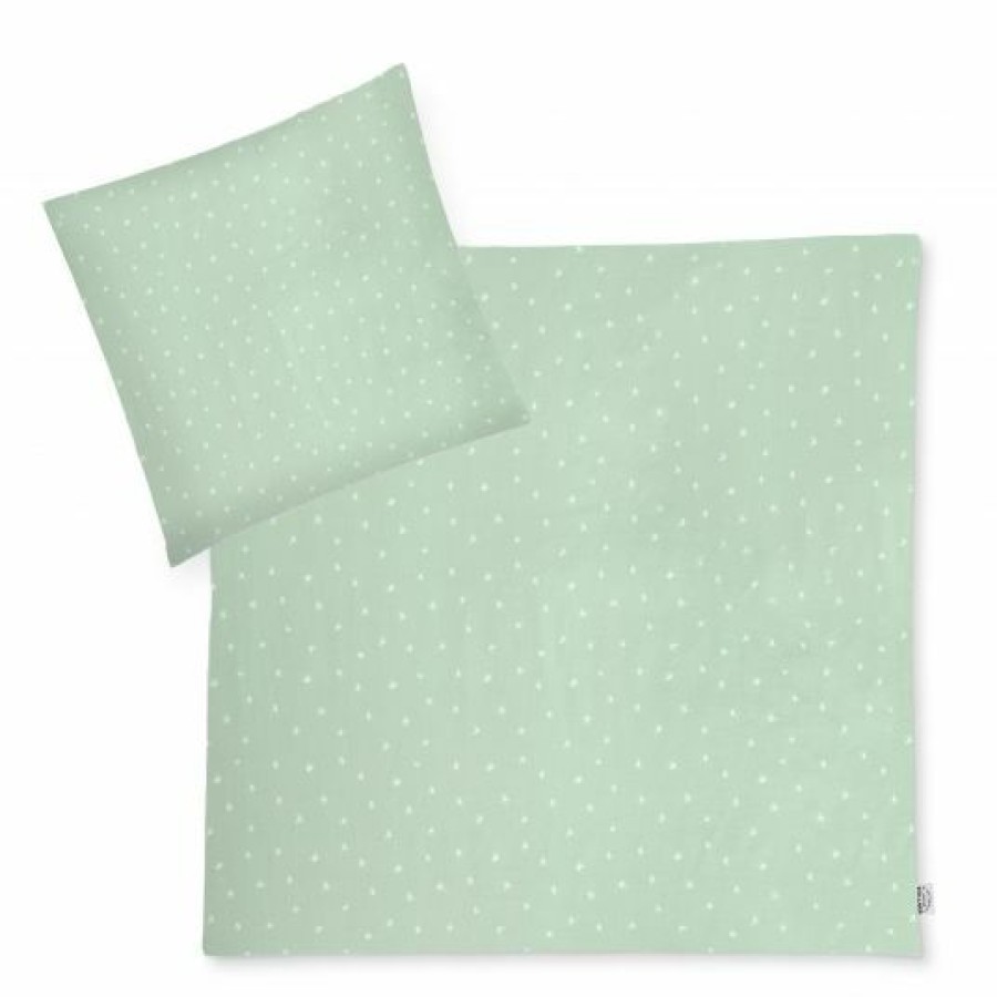 * Julius Zollner Bettwasche Jersey 80 X 80 / 35 X 40 Cm Stary